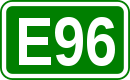 Zeichen der Europastraße 96
