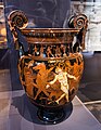 Talos Painter - ARV 1338 1 - Dionysos with satyrs and maenads - death of Talos - Argonauts and gods - Ruvo MANJ 36933 - 02