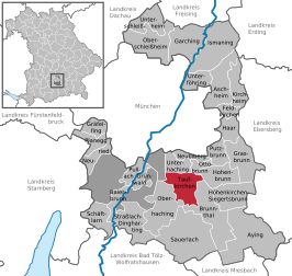 Kaart van Taufkirchen