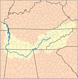 Tennessee Valley Drainage basin of the Tennessee River.