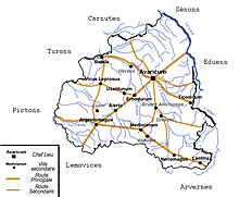 El territorio de Bituriges Cubi.