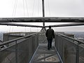 Steg vom Fuß der Wendeltreppe hinüber zur zweithöchsten Plattform