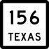 State Highway 156 marker