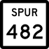 State Highway Spur 482 işaretçisi