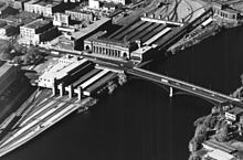 An aerial photograph of the depot in the 1950s The Big Depot and It's Friends (cropped).jpg