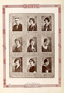 1915 Cary High School faculty The Chsite (serial) (1915) (14578394630).jpg