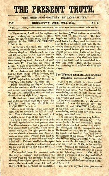 First edition of The Present Truth
