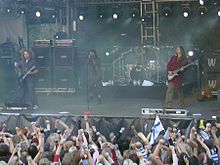 The Rasmus на концерте в Тампере в 2006 году.