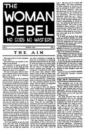 The Woman Rebel, March 1914, Vol 1, No. 1.gif