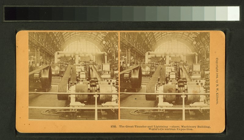 File:The great thunder and lightning makers, Machinery building, World's Columbian Exposition (NYPL b11707463-G90F186 152F).tiff