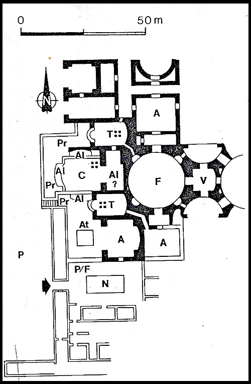 Plan of the Baths of Agrippa