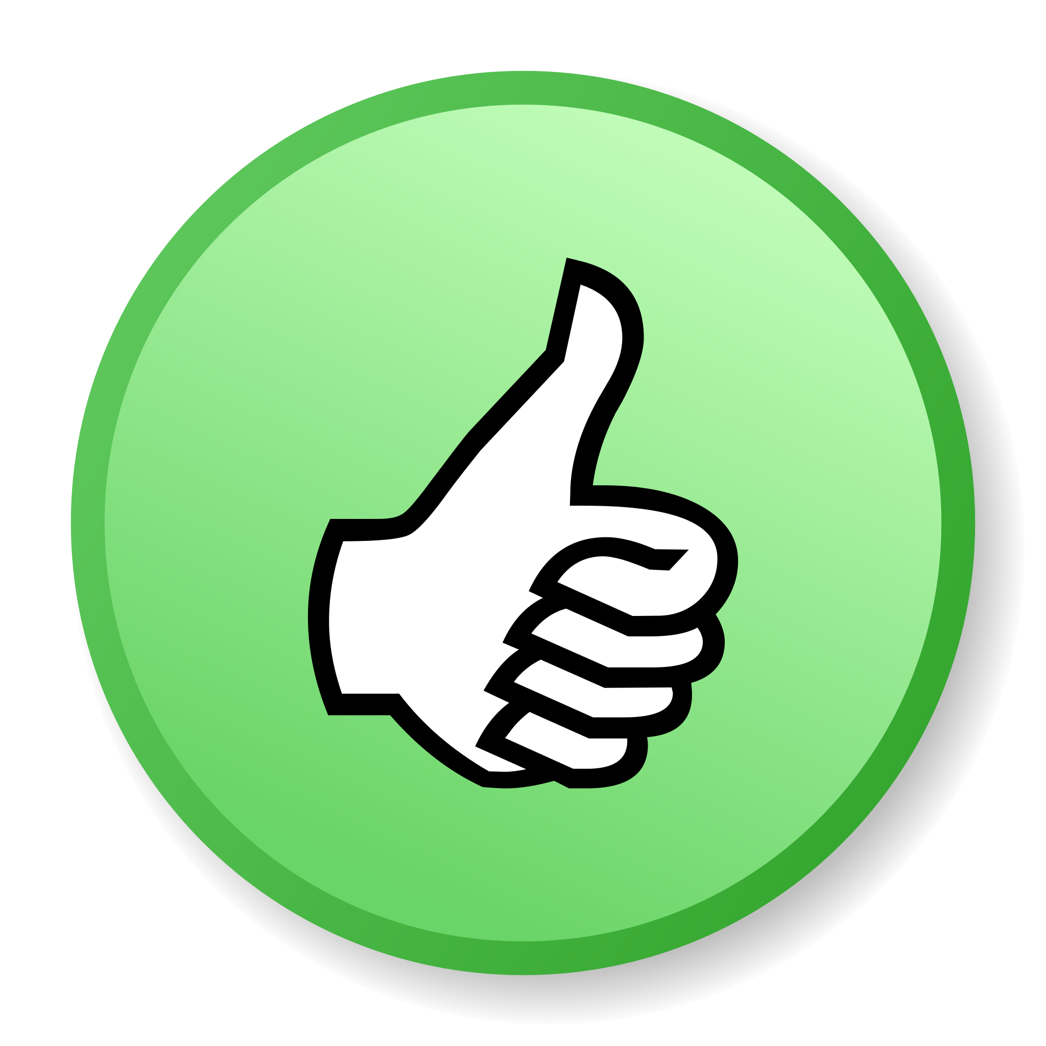 green thumbs up icon