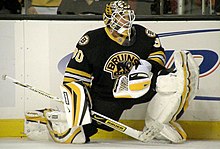 Thomas stretching prior to a game in November 2008