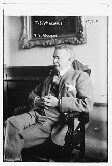 Timothy Shaler Williams in 1916 before testifying before the Thompson Legislative Committee Timothy Shaler Williams in 1916.jpg