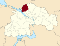Царычанскі раён на мапе