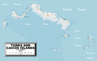 Another, more detailed map of the Turks and Caicos Islands. TurksAndCaicosIslands2021OSM.png