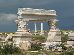 Restanten van een tempel in Laodicea