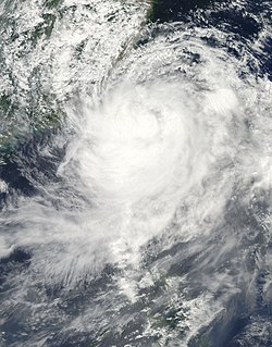 颱風莫拉克衛星圖像