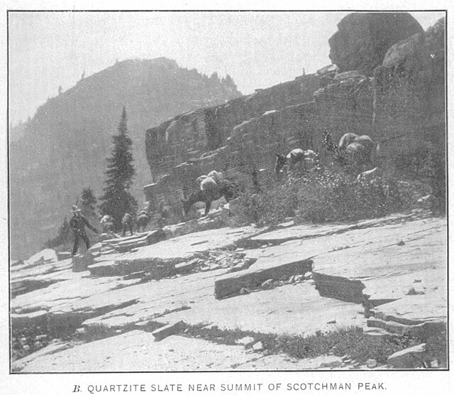 USGS surveyors on Scotchman Peak in 1900