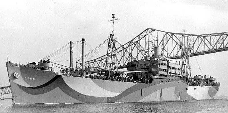 File:USS Southampton (AKA-66) at Charleston, South Carolina (USA), on 14 October 1944 (BS 73485).jpg