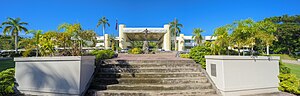 Oblation Circle University of the Philippines Mindanao, Administration Building and Oblation Circle (Panorama).jpg