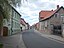 Lutherweg, the main street of Unterrissdorf 8Eisleben, Mansfeld-Südharz district, Saxony-Anhalt)