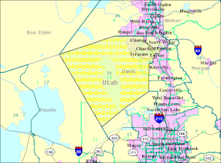 <span class="mw-page-title-main">Utah's 21st State Senate district</span> American legislative district