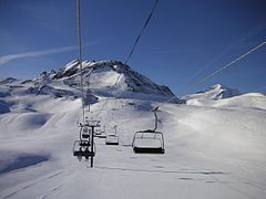 Val d'Isère - deuxième école de ski de Ch. Diebold.