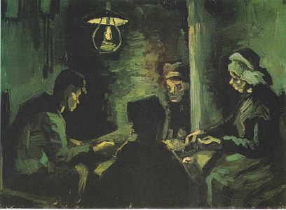 Studija za Ljudi koji jedu krompir, 1885, privatna kolekcija