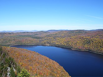 Looking north from Enchanted Lookout in autumn View of Enchanted Pond from Enchanted Lookout, Oct 2006.jpg
