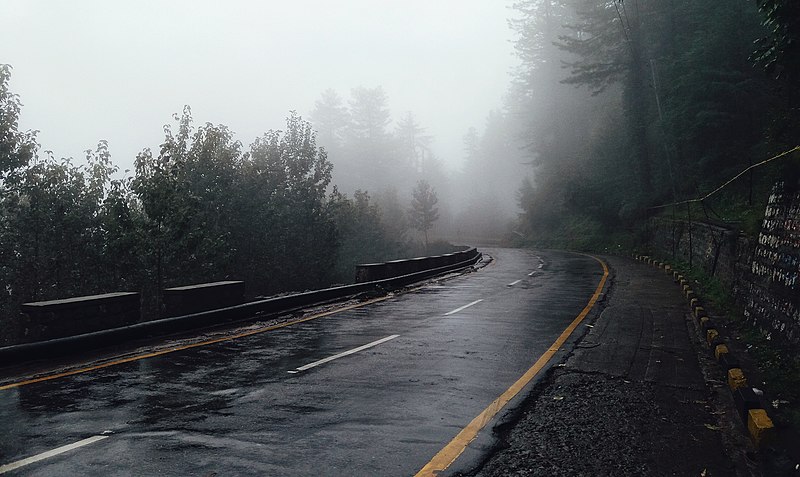 File:View of a Foggy Road.jpg