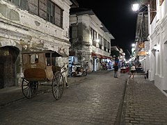 Vigan Heritage Village Calle Crisologo-Mabini night view