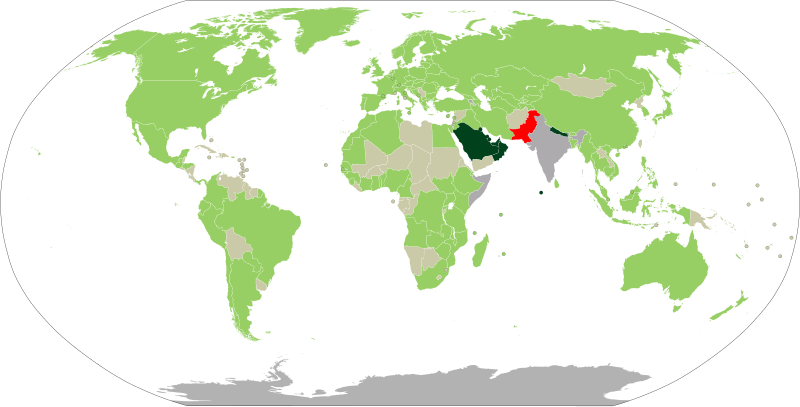 Visa policy of Pakistan
.mw-parser-output .legend{page-break-inside:avoid;break-inside:avoid-column}.mw-parser-output .legend-color{display:inline-block;min-width:1.25em;height:1.25em;line-height:1.25;margin:1px 0;text-align:center;border:1px solid black;background-color:transparent;color:black}.mw-parser-output .legend-text{}
Pakistan
Visa not required; eligible for all electronic visas
Electronic Travel Authorization for visa on arrival for tourism and business purposes; online visa application eligible
Electronic Travel Authorization for visa on arrival for business purposes only; online visa application eligible
Online visa application only
Visa required in advance
Admission restricted Visa policy of Pakistan.svg