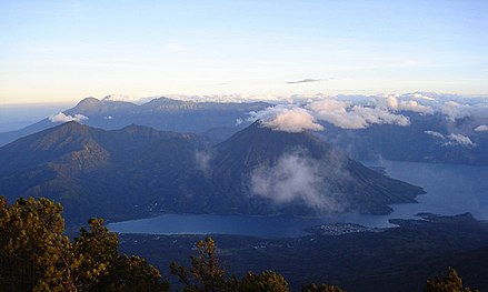 Volcanoes near Lake Atitlán Guatemala