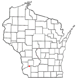 Location of Blue River, Wisconsin