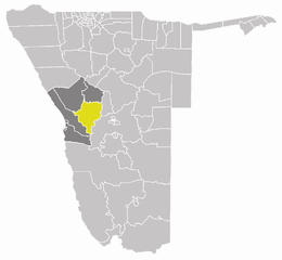 District électoral de Karibib - Localisation