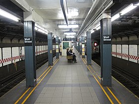 Illustrasjonsbilde av seksjonen Wall Street (IRT Broadway-Seventh Avenue Line) (New York Subway)