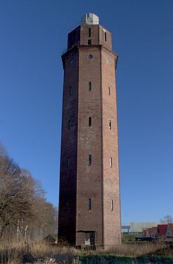 Disused water tower in Kirchhammelwarden (Brake, Germany)