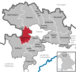 Kaart van Weitramsdorf