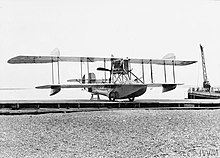 Front right quarter view. White and Thompson No. 3 two-seat flying boat, front right quater view.jpg