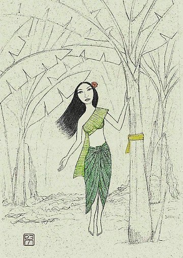 Nang Tani, the female spirit that haunts banana trees