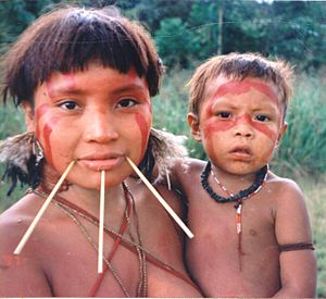 Yanomami Woman & Child.jpg