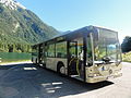 a bus (ÖBB Postbus), lake Hintersee
