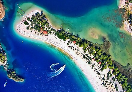 Over the turquoise waters in Ölüdeniz