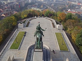 Monument à Jan Zizka - partie du Mémorial national de Vitkov