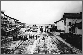 La gare de Velyki Birky à la fin du XIXe siècle.