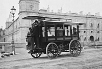 Hippolyte Romanov's electric bus in Gatchina Pervyi elektroomnibus I.Romanova.jpg