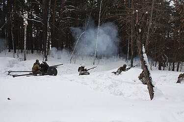 The reconstruction of the Great Patriotic War Events in 2017. Rekonstruktsiia sobytii Velikoi Otechestvennoi voiny v Novosibirske (23.02.2017) 01.jpg