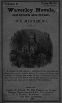 Scott's Guy Mannering, published by Samuel H. Parker, 1838