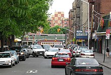 Western side of the station from three blocks away